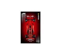 Pannello da parete per esposizione per auto da corsa per Lego 42207, idee regalo per amanti dell’esposizione a parete delle auto per Lego, solo cornice da parete! 50 x 80 cm (A)