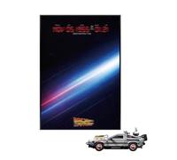 Pannello da parete per Lego 10300 Back to the Future Series Time Machine, solo espositore da parete, compatibile con Lego 10300 (modello A (senza luci)
