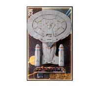 Pannello da parete per Lego 10356 Starship Enterprise, montaggio a parete, solo espositore da parete, compatibile con Lego 10356 (cornice B (con luci)