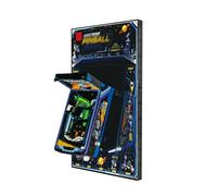 Pannello da parete per Lego 11374 Pinball, solo espositore (senza luci) | Pannello da parete per Lego 11374, set di flipper, montaggio a parete, compatibile con Lego 11374
