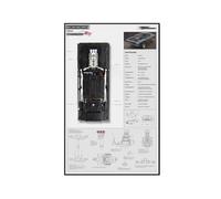 Pannello da parete per Lego 42231 Racing Building Set, montaggio a parete - solo espositore da parete, espositore compatibile con Lego 42231