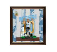 Pannello da parete per Lego 43015 43016, set di pose iconiche per celebrazioni calcistiche, montaggio a parete, solo espositore compatibile con Lego 43015 43016 (40315 pannello appeso)