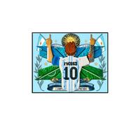 Pannello da parete per Lego 43018 Messi's Celebration Building Set, montaggio a parete - Solo espositore da parete, compatibile con Lego 43018