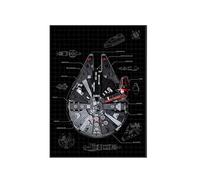 Pannello da parete per Lego 75389 Millennium Falcon, per Lego 75389 Millennium Falcon da parete, foglio acrilico (modelli non inclusi)