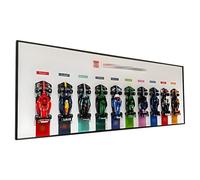 Pannello da parete per Lego 77242-77251 F1 Racing Cars, cornice da parete compatibile con Lego 77250, cornice per foto (modello non incluso) (stile C)