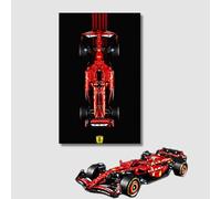 Pannello da Parete per Lego Technic 42207 Ferrari SF-24 F1, Montaggio a Parete per Adulti, Regalo per Appassionati