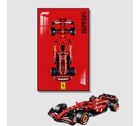 Pannello da parete per Lego Technic 42207 Ferrari SF-24 F1, per auto o adulti, regalo per appassionati di montaggio a parete Lego, compatibile con Lego, montaggio a parete, solo parete (B)
