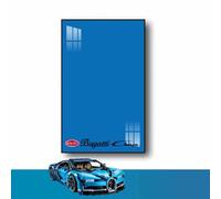 Pannello da parete per Lego Technic Bugatti Chiron Race Car 42083, idee regalo per appassionati di montaggio a parete Lego auto, ideale per collezionisti Lego - Il modello non incluso (Chiron-C)