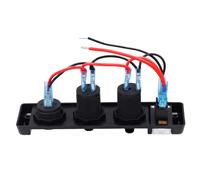 Pannello DC12V Doppio USB Voltmetro Interruttore automatico per barca a