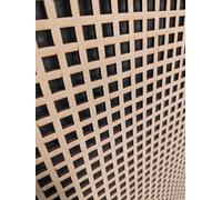 Pannello decorativo a griglia in MDF, spessore 3 mm, motivo quadrato, 620 x 600 mm, materia prima non primerizzata per la creazione di armadi, divisori da parete, progetti fai da te