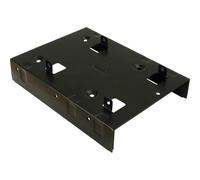 Pannello decorativo Inter-Tech 88885232 2x 2.5" nero acciaio 35 mm