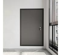 Pannello di accesso a parete in alluminio resistente da 1 pezzo - Sportello for portello idraulico incassato for una facile ispezione e manutenzione(Black,50x50cm)