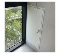 Pannello di accesso a parete in alluminio resistente da 1 pezzo - Sportello for portello idraulico incassato for una facile ispezione e manutenzione(White,70x50cm)