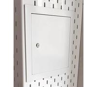 Pannello di accesso a parete Valvola doccia Portello di ispezione Porta con serratura Copertura decorativa per scatola elettrica 67x67cm/26.8x26.8in Trappola di ispezione durevole e sicura.