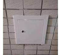 Pannello di accesso a soffitto con serratura, montaggio a incasso, in alluminio, porta nascosta con cablaggio idraulico, 65 x 85 cm, per una facile manutenzione e riparazione