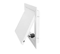Pannello di accesso a soffitto in metallo personalizzabile 76,2 x 81,3 cm per soffitta e scivolo per lavanderia, porta bianca ideale per bagno e manutenzione elettrica, durevole e facile da installare