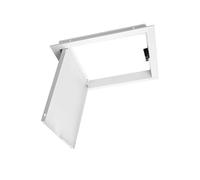 Pannello di accesso al soffitto, Botola di servizio push-to-open per impianti idraulici, elettrici e ventilazione, costruzione in alluminio spesso, copertura del foro della parete, 20,3 x 20,3 cm