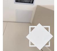 Pannello di accesso al soffitto del bagno, sportello di ispezione idraulico nascosto a scomparsa, piastra di accesso moderna bianca for cavi elettrici(21x21in(533x533mm))