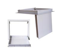 Pannello di accesso al soffitto in alluminio, facile da installare, rettangolare, copertura decorativa per albero di servizio in metallo con meccanismo a molla per ristrutturazione e riparazione della