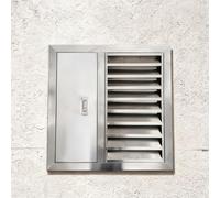 Pannello di Accesso al Soffitto, Pannello di Accesso con Sportello di Ispezione A Persiana Fissa in Acciaio Inossidabile, Griglia di Sfiato dell'Aria per Bagno (L×A) (600×900 Mm/24×35 Pollici)