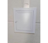 Pannello di accesso alluminio cartongesso Botola ispezione pareti e soffitti - Porta di revisione con cerniera e serratura Foro accesso ai servizi bagno bianco grandi dimensioni(22x28in/56x71cm)