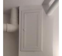 Pannello di accesso bianco facile da aprire per cantina, bagno e soffitta, maniglia bloccabile, copertura per portello di riparazione personalizzabile (27,9 x 45,7 cm) per manutenzione domestica