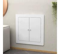 Pannello di Accesso, Copritermosifone Bianco in PVC, Copritermosifone Moderno Mobiletto, Copritermosifone per Casa, Copertura per Termosifone Montaggio Universale(50x50cm/20x20in)