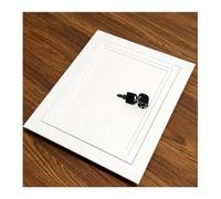 Pannello di accesso da 6-36" for cartongesso, porta in metallo bianco con serratura a chiave e telaio, for impianto idraulico elettrico a parete/soffitto(25x40cm/10x16in)
