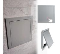 Pannello di accesso decorativo in alluminio, porta di accesso per pareti e soffitti in cartongesso, sportello d'ispezione facile da installare per riparazioni idrauliche(Gris,12x12in (300x300mm))