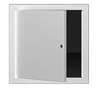 Pannello di accesso durevole in metallo bianco da 1 pezzo con serratura - Porta di accesso resistente all'erosione for cartongesso, soffitti e pareti(55x45cm)