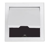 Pannello di accesso for cartongesso bianco da 1 pezzo - Porta di accesso in metallo leggero for soffitti e pareti | con serratura magnetica(20x40cm)