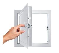 Pannello di accesso for cartongesso da incasso in alluminio for soffitto e parete - Ideale for ispezioni idrauliche ed elettriche(25x75cm)
