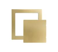 Pannello di accesso for cartongesso Porta autoadesiva universale Botola ispezione rimovibile in plastica da soffitto(Gold 200x250mm)