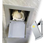 Pannello di accesso idraulico per doccia, 55,9 x 61 cm, per cartongesso, soffitto, montaggio a incasso, copertura per fori da parete, con funzione click, per nascondere i cavi e un facile accesso