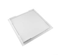 Pannello di accesso in ABS per ispezione e manutenzione del soffitto, da 250 x 250 mm a 400 x 400 mm, porta decorativa bianca per cartongesso con meccanismo push-to-Open, senza cuciture F (400 x 400