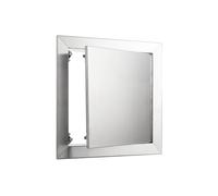 Pannello di accesso in acciaio inox, 84,3 x 84,3 cm, resistente alle intemperie, design a molla per cucine all'aperto, barbecue, cartongesso, impianti idraulici e accesso elettrico