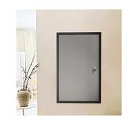 Pannello di accesso in alluminio bloccabile, 63,5 x 114,3 cm, montaggio a parete e soffitto per impianti idraulici, accesso soffitta, copertura dell'albero di servizio grigio con chiavi, soluzioni