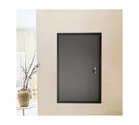 Pannello di accesso in alluminio bloccabile, per montaggio a parete e soffitto, copertura nascosta per accesso alla mansarda, pannello nero sicuro (101,6 x 114,3 cm) per accesso a impianti idraulici