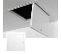 Pannello di accesso in alluminio - Botola di ispezione del soffitto bianca con serratura for un facile accesso alle utenze(300x300mm)