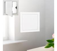Pannello di accesso in alluminio con porta aperta a scatto, 55 x 76 cm, per parete/soffitto, ideale per cavi idraulici e elettrici, facile installazione