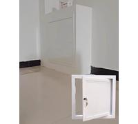 Pannello di accesso in alluminio con serratura a secco per ispezioni idrauliche ed elettriche, portello di revisione sicuro con chiave