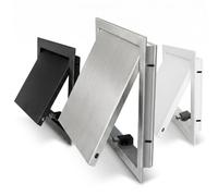 Pannello di Accesso in Alluminio Magnetico per Parete e Soffitto, Sportello di Ispezione a Scomparsa per Vasca da Bagno, Copricontatore Acqua e Scatole Elettriche(Grigio,400 x550 mm)