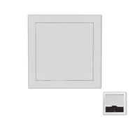 Pannello di accesso in metallo bianco leggero da 1 pezzo for cartongesso - Sportello magnetico for soffitto for una facile ispezione e accesso ai cavi nascosti(15x15cm)