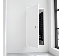 Pannello di accesso in metallo bloccabile, discreta trappola da parete per impianti idraulici ed elettrici insonorizzati a soffitto e porta di accesso alla parete (70 x 70 cm), durevole e facile da