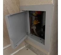 Pannello di accesso in metallo per impianti idraulici, si apre spingendo, porta di accesso per pareti divisorie in cartongesso, piccola porta di accesso a parete/soffitto, ideale per semplici lavori