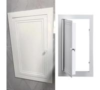 Pannello di accesso in metallo per parete e soffitto, porta mansarda a incasso con serratura e maniglia, copertura di riparazione per cartongesso per accesso idraulico e vasca da bagno