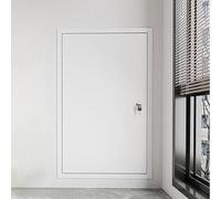 Pannello di accesso in metallo per porte di accesso a pareti e soffitti, tetto di sicurezza, pannello di accesso al ponte, soluzione di accesso idraulico per uso residenziale e commerciale (bianco, 60