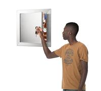 Pannello di accesso in metallo - Porta di accesso idraulica per soffitto/pareti, facile accesso bloccabile per lavanderia e revisione, design quadrato per soluzioni di accesso durevoli