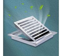Pannello di accesso Louvered, telaio in acciaio inossidabile, scaldabagno/RV porta di accesso esterna per cartongesso, sfiato di ispezione della porta dell'isola nascosta