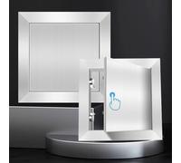 Pannello di accesso magnetico con pulsante, in acciaio inox, per parete, soffitto, soffitta, impianti idraulici, cavi HVAC, copertura per boccaporto cucina all'aperto